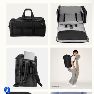 Travelpro® Altitude™ Convertible Duffel/Backpack Black new